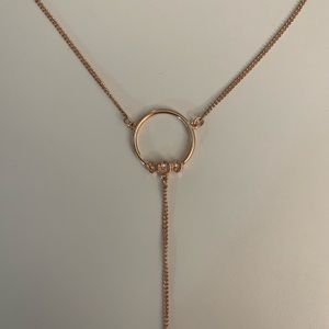 Luv AJ Y Necklace - Rose Gold